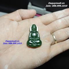 MẶT DÂY CHUYỀN MẸ QUAN ÂM NGỌC BÍCH XANH TỰ NHIÊN