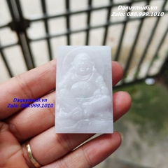 MẶT DÂY CHUYỀN PHẬT DI LẶC NGỌC PHỈ THUÝ TRẮNG