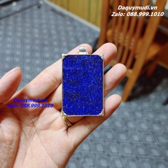 MẶT DÂY CHUYỀN NAM ĐÁ MÀU XANH DƯƠNG BỌC ĐỒNG VÀNG