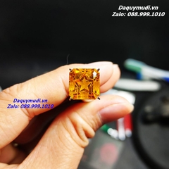 MẶT NHẪN SAO VÀNG ĐÁ MÀU VÀNG