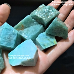 ĐÁ AMAZONITE - ĐÁ THIÊN HÀ XANH THÔ TỰ NHIÊN