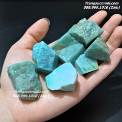 ĐÁ AMAZONITE - ĐÁ THIÊN HÀ XANH THÔ TỰ NHIÊN
