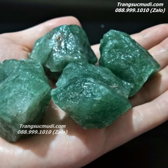 ĐÁ THẠCH ANH DÂU TÂY XANH LÁ THÔ TỰ NHIÊN - Mẫu DT36
