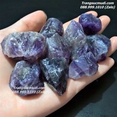 ĐÁ THẠCH ANH TÍM THÔ TỰ NHIÊN - Mẫu DT14