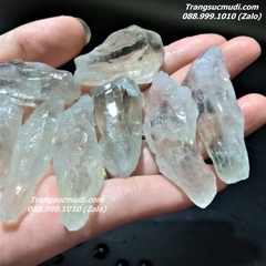 ĐÁ THẠCH ANH TÍM XANH PRASIOLITE TỰ NHIÊN SIZE NHỎ - Mẫu DT02