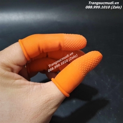 BAO ĐEO ĐẦU NGÓN TAY BẰNG CAO SU CHỐNG TRƯỢT KHI MÀI ĐÁ