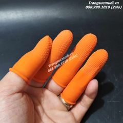 BAO ĐEO ĐẦU NGÓN TAY BẰNG CAO SU CHỐNG TRƯỢT KHI MÀI ĐÁ