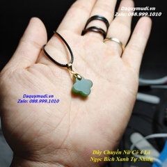 DÂY CHUYỀN CỎ BỐN LÁ NGỌC BÍCH XANH