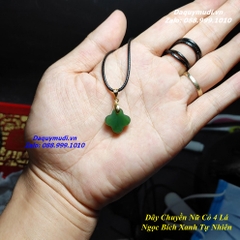 DÂY CHUYỀN CỎ BỐN LÁ NGỌC BÍCH XANH