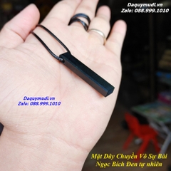 MẶT DÂY CHUYỀN VÔ SỰ BÀI NGỌC BÍCH ĐEN TỰ NHIÊN