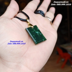 MẶT DÂY CHUYỀN VÔ SỰ BÀI NGỌC BÍCH XANH BÔNG TUYẾT TỰ NHIÊN