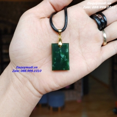 MẶT DÂY CHUYỀN VÔ SỰ BÀI NGỌC BÍCH XANH BÔNG TUYẾT TỰ NHIÊN