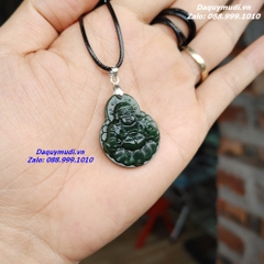 MẶT DÂY CHUYỀN PHẬT DI LẶC NGỌC BÍCH XANH TỰ NHIÊN