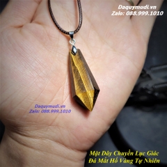 MẶT DÂY CHUYỀN LỤC GIÁC ĐÁ MẮT HỔ TỰ NHIÊN