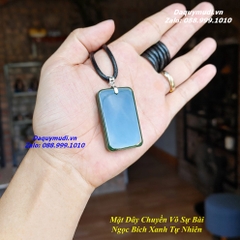 DÂY CHUYỀN MẶT NGỌC BÍCH XANH TỰ NHIÊN - HÀNG ĐẸP
