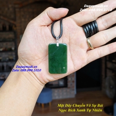 DÂY CHUYỀN MẶT NGỌC BÍCH XANH TỰ NHIÊN - HÀNG ĐẸP