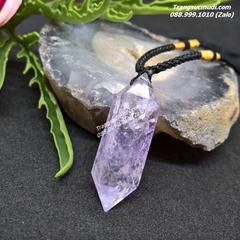 DÂY CHUYỀN NAM ĐÁ THẠCH ANH MÀU TÍM
