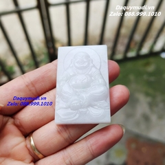 MẶT DÂY CHUYỀN PHẬT DI LẶC NGỌC PHỈ THUÝ TRẮNG