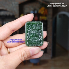 Mặt Dây Chuyền Phật Bản Mệnh Đại Thế Chí Bồ Tát Ngọc Bích Xanh