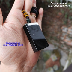 Copy of DÂY CHUYỀN NGỌC BÍCH MÀU ĐEN BỌC BẠC