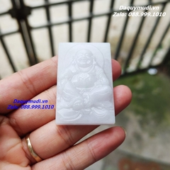 MẶT DÂY CHUYỀN PHẬT DI LẶC NGỌC PHỈ THUÝ TRẮNG