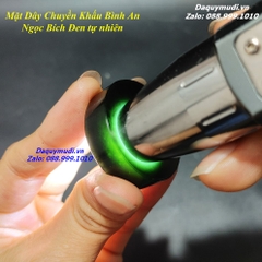 MẶT DÂY CHUYỀN KHẤU BÌNH AN NGỌC BÍCH ĐEN TỰ NHIÊN