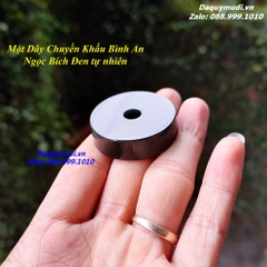 MẶT DÂY CHUYỀN KHẤU BÌNH AN NGỌC BÍCH ĐEN TỰ NHIÊN