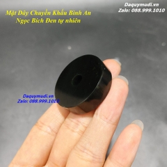 MẶT DÂY CHUYỀN KHẤU BÌNH AN NGỌC BÍCH ĐEN TỰ NHIÊN