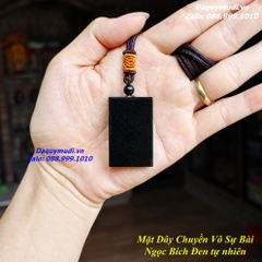 DÂY CHUYỀN MẶT NGỌC BÍCH ĐEN TỰ NHIÊN