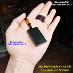 DÂY CHUYỀN MẶT NGỌC BÍCH ĐEN TỰ NHIÊN