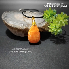 MẶT DÂY CHUYỀN ĐÁ MẶT TRỜI SUNSTONE HÌNH GIỌT NƯỚC