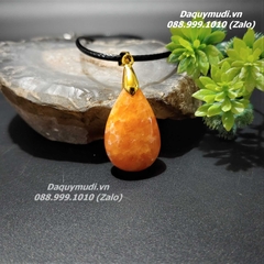 MẶT DÂY CHUYỀN ĐÁ MẶT TRỜI SUNSTONE HÌNH GIỌT NƯỚC