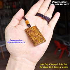 MẶT DÂY CHUYỀN VÔ SỰ BÀI ĐÁ TRẦM TÍCH VÀNG