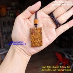 MẶT DÂY CHUYỀN VÔ SỰ BÀI ĐÁ TRẦM TÍCH VÀNG