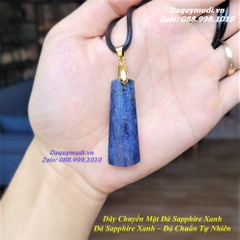 MẶT DÂY CHUYỀN ĐÁ SAPPHIRE XANH TỰ NHIÊN