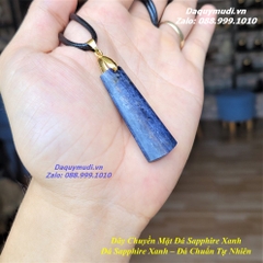 MẶT DÂY CHUYỀN ĐÁ SAPPHIRE XANH TỰ NHIÊN