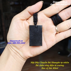 MẶT DÂY CHUYỀN ĐÁ SHUNGITE - ĐÁ CHẮN SÓNG ĐIỆN TỪ TRƯỜNG