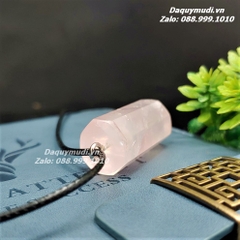 MẶT DÂY CHUYỀN BÁT GIÁC ĐÁ THẠCH ANH HỒNG TỰ NHIÊN