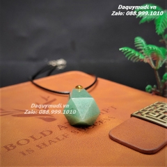 MẶT DÂY CHUYỀN LỤC GIÁC ĐÁ THẠCH ANH XANH