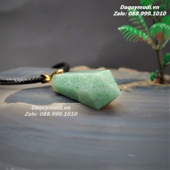 MẶT DÂY CHUYỀN LỤC GIÁC ĐÁ THẠCH ANH XANH