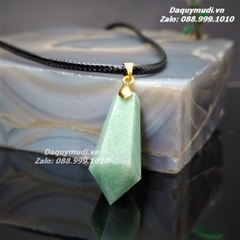 MẶT DÂY CHUYỀN LỤC GIÁC ĐÁ THẠCH ANH XANH
