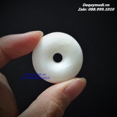 MẶT DÂY CHUYỀN ĐỒNG ĐIẾU VỎ SÒ TAI TƯỢNG HOÁ NGỌC TỰ NHIÊN