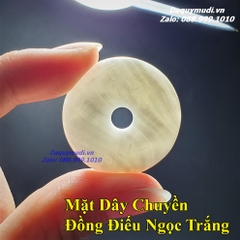 MẶT DÂY CHUYỀN ĐỒNG ĐIẾU VỎ SÒ TAI TƯỢNG HOÁ NGỌC TỰ NHIÊN