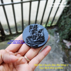 MẶT DÂY CHUYỀN HÀO KHÍ ĐÔNG A NGỌC BÍCH ĐEN