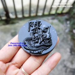 MẶT DÂY CHUYỀN HÀO KHÍ ĐÔNG A NGỌC BÍCH ĐEN