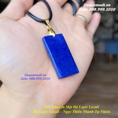 DÂY CHUYỀN NAM MẶT ĐÁ LAPIS LAZULI - NGỌC THIÊN THANH TỰ NHIÊN