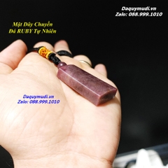 MẶT DÂY CHUYỀN ĐÁ RUBY TỰ NHIÊN CHO NAM