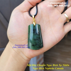 MẶT DÂY CHUYỀN NGỌC BÍCH XANH - NGỌC NEPHRITE CANADA