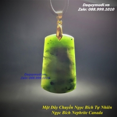 MẶT DÂY CHUYỀN NGỌC BÍCH XANH - NGỌC NEPHRITE CANADA