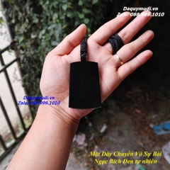 MẶT DÂY CHUYỀN VÔ SỰ BÀI NGỌC MÀU ĐEN CHO NAM